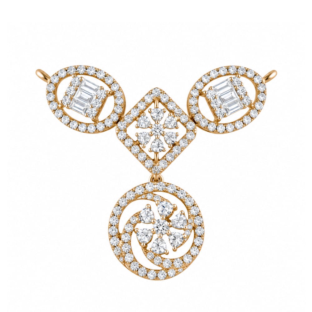 Elegant Shining Tanmania Diamond Pendant